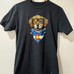 Colorado Adventure Dog Graphic Tee - Charcoal